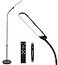 NXONE Led Floor LampModern Reading Adjustable Standing Height 4 Colors and Stepless Brightness Work Lamp for Living Room Bedroom Reading Black