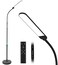 NXONE Led Floor LampModern Reading Adjustable Standing Height 4 Colors and Stepless Brightness Work Lamp for Living Room Bedroom Reading Black