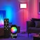Qaubauyt Smart LED Floor Lamp with APP Control RGB Colors Dimmable Standing Lamp for Living Room Bedroom Gaming Remote Timer 9W Bulb Included 606 Modern Tall Lamp White