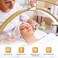 HEWYUR Lash Light for Eyelash Tech Dimmable Half Moon Lash Lamp for Eyelash Extensions Rotating Adjustable LED Esthetician Light with Phone Holder Gold
