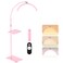 Mznoo Lash Light Half Moon Lamp with Tool Tray 2500LM LED Moon Light for Eyelash Extensions Flexible and Adjustable Color Modes Suitable for Beauty Salons and Beginner DIY Pink