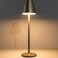 Timjorman Modern LED Cordless Table Lamp 4000mAh Rechargeable Battery 3 Level Brightness Night Light Metal Shell Minimalist Design for Couples DinnerCoffee TableRestaurantBedroom Khaki