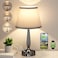 Kakanuo Touch Table Lamp for Bedroom Small Bedside Lamp with USB C Charging Port 3 Way Dimmable Touch Control Nightstand Lamp for Living Room and Office LED Bulb Included