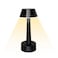 UMEXUS 88 Cordless Small Table Lamp for Bar Restaurant Rechargeable Battery Operated Touch Lamps 3Way Dimmable LED Metal Portable Bedside Mini Night Light for Bedroom Outdoor Home Decor Black