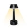 UMEXUS 88 Cordless Small Table Lamp for Bar Restaurant Rechargeable Battery Operated Touch Lamps 3Way Dimmable LED Metal Portable Bedside Mini Night Light for Bedroom Outdoor Home Decor Black