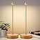YIBEN 2Pack Rechargeable Cordless Table Lamp Portable Powered LED Battery 6000mAh Metal USB Desk Lamp 3 Levels Brightness Light for Restaurants Outdoor 2pack Gold