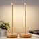 YIBEN 2Pack Rechargeable Cordless Table Lamp Portable Powered LED Battery 6000mAh Metal USB Desk Lamp 3 Levels Brightness Light for Restaurants Outdoor 2pack Gold