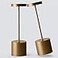 YIBEN 2Pack Cordless Table Lamp Rechargeable LED Battery 5000mAh Metal USB Portable Powered Desk Lamp 3 Levels Brightness Light for Restaurants Outdoor 2pack 1025in Titanium