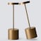 YIBEN 2Pack Cordless Table Lamp Rechargeable LED Battery 5000mAh Metal USB Portable Powered Desk Lamp 3 Levels Brightness Light for Restaurants Outdoor 2pack 1025in Titanium