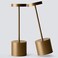YIBEN 2Pack Cordless Table Lamp Rechargeable LED Battery 5000mAh Metal USB Portable Powered Desk Lamp 3 Levels Brightness Light for Restaurants Outdoor 2pack 1025in Titanium
