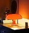 Anykonio Orange Mushroom Lamp Mid Century Modern Table Lamp for Bedroom Minimalist Mushroom Decor Bedside Small Lamps 2700KBulb Included Plug Powered
