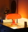 Anykonio Orange Mushroom Lamp Mid Century Modern Table Lamp for Bedroom Minimalist Mushroom Decor Bedside Small Lamps 2700KBulb Included Plug Powered