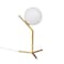 Dellemade Globe Table Lamp TD00965 MidCentury Golden Desk Lamp for BedroomLiving RoomKids RoomOffice