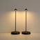maglaw Rechargeable Cordless Table Lamp3000mAh Battery Operated Table lampPortable LED Touch 2 Levels Brightness Dimmable Bar LampBattery Powered Lamp for BarsRestaurantLiving Room2 Pack