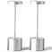 SAKRINGT 2 Pack Outdoor Table LampLED Table LightCordless Table Lamp Rechargeable 5000mAh Battery Powered Dimming Desk Lamp for RestaurantPatio OutdoorSilver