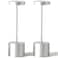 SAKRINGT 2 Pack Outdoor Table LampLED Table LightCordless Table Lamp Rechargeable 5000mAh Battery Powered Dimming Desk Lamp for RestaurantPatio OutdoorSilver