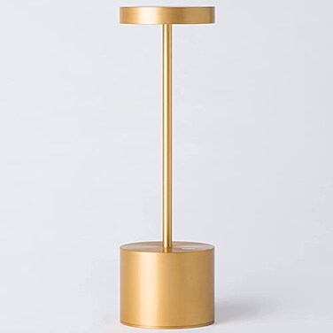 SAKRINGT Cordless Table Lamp Rechargeable 5000mAh Battery Operated Portable Table LightDimming LED Table Lamp for RestaurantPatioOutdoorGold