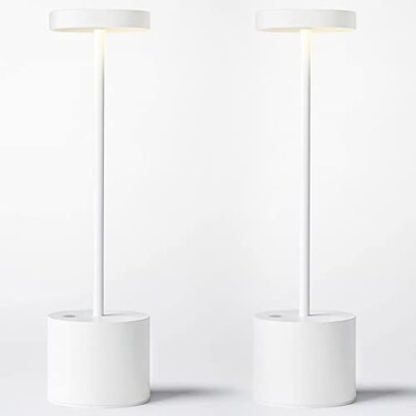 SAKRINGT 2 Pack Cordless Table Lamp Rechargeable5000mAh Battery Operated Portable LED Table LightDimming Desk Lamp for PatioRestaurantOutdoor