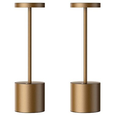 SAKRINGT 2 Pack Cordless Table Lamp Rechargeable5000mAh Battery Powered Table Light Dimming Portable LED Desk Lamp for PatioRestaurantOutdoor