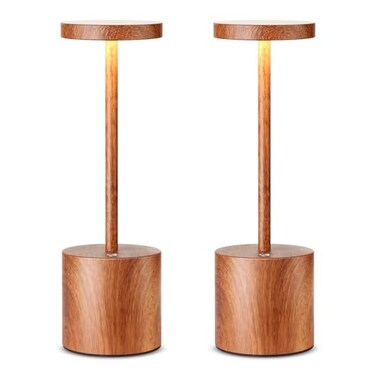 SAKRINGT 2 Pack Cordless Table Lamp Rechargeable5000mAh Battery Operated Portable LED Table LightDimming Desk Lamp for PatioRestaurantOutdoor