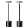 SAKRINGT Cordless Table Lamps Rechargeable6000mAh Portable Battery Operated LED Table Light for Restaurant Outdoor 2 Pack Black