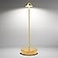 SHANGCAI Cordless Table Lamps Rechargeable 6000mAh Battery Operated LED Desk Lamp Outdoor Waterproof Portable Touch Dimmable Table Night Light for Patio Restaurant Dining Home Gold