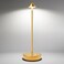 SHANGCAI Cordless Table Lamps Rechargeable 6000mAh Battery Operated LED Desk Lamp Outdoor Waterproof Portable Touch Dimmable Table Night Light for Patio Restaurant Dining Home Gold