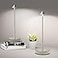 SHANGCAI Cordless Table Lamps Rechargeable 6000mAh Battery Operated LED Desk Lamp Outdoor Waterproof Portable Touch Dimmable Table Night Light for Patio Restaurant Dining Home Set of 2 Silver