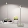 SHANGCAI Cordless Table Lamps Rechargeable 6000mAh Battery Operated LED Desk Lamp Outdoor Waterproof Portable Touch Dimmable Table Night Light for Patio Restaurant Dining Home Set of 2 Silver