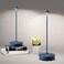 SHANGCAI Cordless Table Lamps Rechargeable 6000mAh Battery Operated LED Desk Lamp Outdoor Waterproof Portable Touch Dimmable Table Light for Patio Restaurant Dining Home Set of 2 Blue