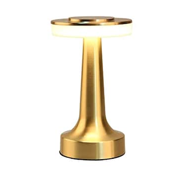 Cyrubalkinin Portable LED Table Lamp with Touch Sensor 3Levels Brightness Rechargeable Battery Up to 48 Hours Usage Night Light for Kids Nursery Nightstand Lamp Bedside Lamp Gold