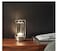 HAPYGI Portable Metal Table Lamp for IndoorOutdoorRechargeable Cordless LED Lamp 3Colour Infinitely Dimming Battery Powered Small Desk Lamp RestaurantBedroomBarCoffeeCamping Light Silver
