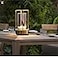 HAPYGI Portable Metal Table Lamp for IndoorOutdoorRechargeable Cordless LED Lamp 3Colour Infinitely Dimming Battery Powered Small Desk Lamp RestaurantBedroomBarCoffeeCamping Light Gold