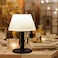 shumi Solar Table Lamp Outdoor Waterproof 3 Way Dimmable Cordless Table Lamps EyeCaring LED Modern Portable Table Lamp with Pull Chain Solar Desk Lamp for Patio Yard Garden Camping Decor Black