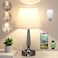 Kakanuo Touch Bedside Lamp for Bedroom with USB C Port Small Touch Table Lamp with 2 USB Charging Ports 3 Way Dimmable Nightstand Lamp for Living Room and Office White LED Bulb Included