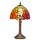 wecrejoni Tiffany Lamp Bedside Table LampNightstandStained Glass Lamp for Bedroom Dorm Living Kitchen Aesthetic Cute Home Decor Gift 8inch Rose