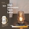 SUREYOND Mushroom LampSmall Table LampMini Cute Lamp Nightstand Lamp Kitchen GlassTranslucent RaindropSuitable for Bedrooms Kitchens Bedside Girl GiftsRaindrop Black