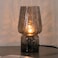 SUREYOND Mushroom LampSmall Table LampMini Cute Lamp Nightstand Lamp Kitchen GlassTranslucent RaindropSuitable for Bedrooms Kitchens Bedside Girl GiftsRaindrop Black