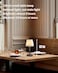 KDG Cordless Portables Table Lamp Set of 2 LED Fabric Shade Small Desk Lamps 4000mAh Battery Powered Lighting 2700K Stepless Dimmable Light for Living Room Dining Room Bedroom Mottled Silver