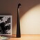 HAPYGI Portable Cordless LED Desk LampRechargeable Wireless Table Lamp 3Level Brightness Patio Table Lamp Bedside Night Light Dining Room Ambient Light Reading Light Black