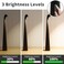 HAPYGI Portable Cordless LED Desk LampRechargeable Wireless Table Lamp 3Level Brightness Patio Table Lamp Bedside Night Light Dining Room Ambient Light Reading Light Black