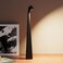 HAPYGI Portable Cordless LED Desk LampRechargeable Wireless Table Lamp 3Level Brightness Patio Table Lamp Bedside Night Light Dining Room Ambient Light Reading Light Black