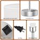 Dicoool White Touch Bedside Lamp with USB 3 Way Dimmable Table Lamp for Bedroom Nightstand Lamp with Nickel Charging Station and Silver LampHolder for Dorm Kids Room Small