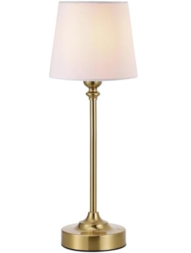 Kakanuo Cordless Table Lamp Rechargeable Gold 1 Pack Brass 4000mAH Battery Operated Lamp for Decor 3000K Stepless Dimming Touch Control Wireless Lamp for Bedroom Dining Table Counter Living Room