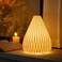 RONDURE 91 Modern Ceramic Table Lamp Fully Dimmable Bedside Lamp for Bedroom Living Room Nightstand White Translucent Ceramic Shade Warm Ambient Decorative Corded Lighting Bulb Included