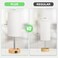 Dicoool Touch Bedside Table Lamp with USB 3 Way Dimmable Wood Lamp for Bedroom Nightstand Desk Lamp with Charging Station for Dorm Office Kids Room Living Room