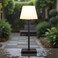 NEWSEE Outdoor Waterproof Cordless Table Lamp 4000mAh Portable Rechargeable Battery Powered Dimmable LED Touch Table Light Modern Night Light for Bathroom Shower Patio Bedroom Black 145