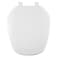 Centoco Eljer Emblem Round Toilet Seat with Square Shape Closed Front with Cover Residential Plastic Made in the USA EMB201001 White