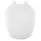 Centoco Eljer Emblem Round Toilet Seat with Square Shape Closed Front with Cover Residential Plastic Made in the USA EMB201001 White