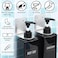 Segbeauty Soap Dispenser Wall Mounted 3pcs 169oz Drill Free Shampoo Bottles with Waterproof Labels Refillable Plastic Shower Dispenser Set Soap Holder Shower Accessories for Shower Wall Black